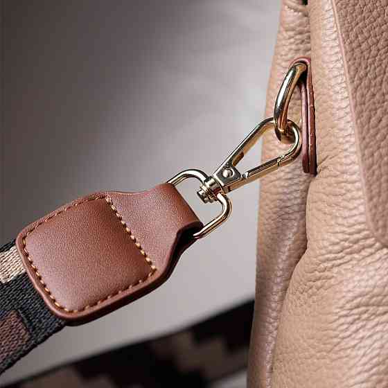 Ділова сумка для жінок з короткою ручкою з натуральної шкіри Коричнева (Vintage) Київ