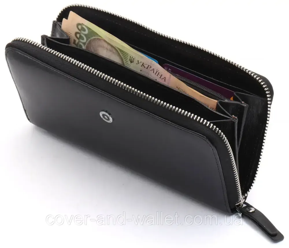 Презентабельный мужской портмоне клатч из гладкой кожи Boston B5-018 Киев - изображение 4