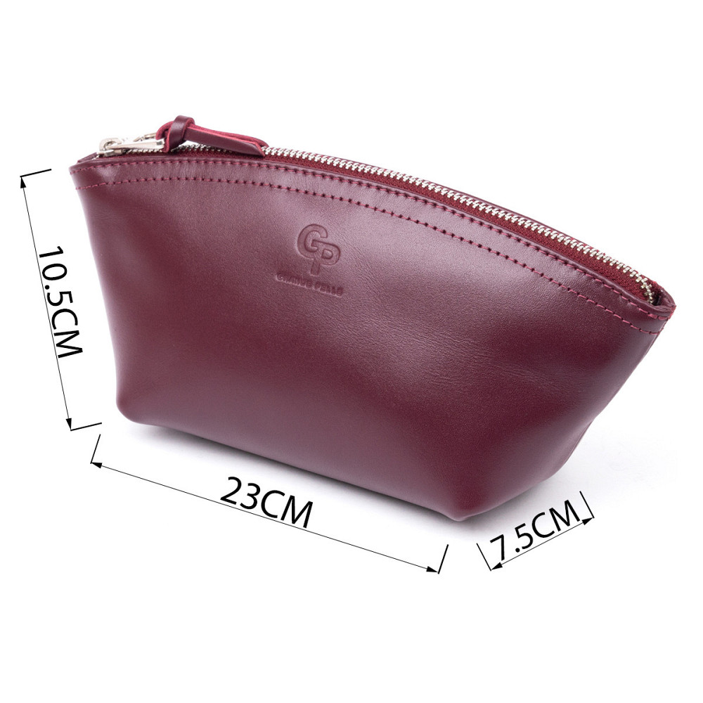 Жіноча косметичка зі шкіри Amelin GRANDE PELLE 11300 Сливова Київ - фото 8