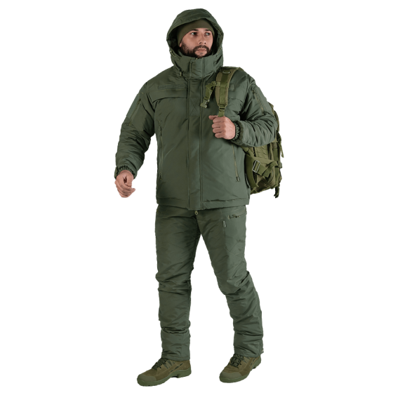 Зимовий теплий комплект Patrol Taslan (куртка та штани) Оливковий L Вінниця