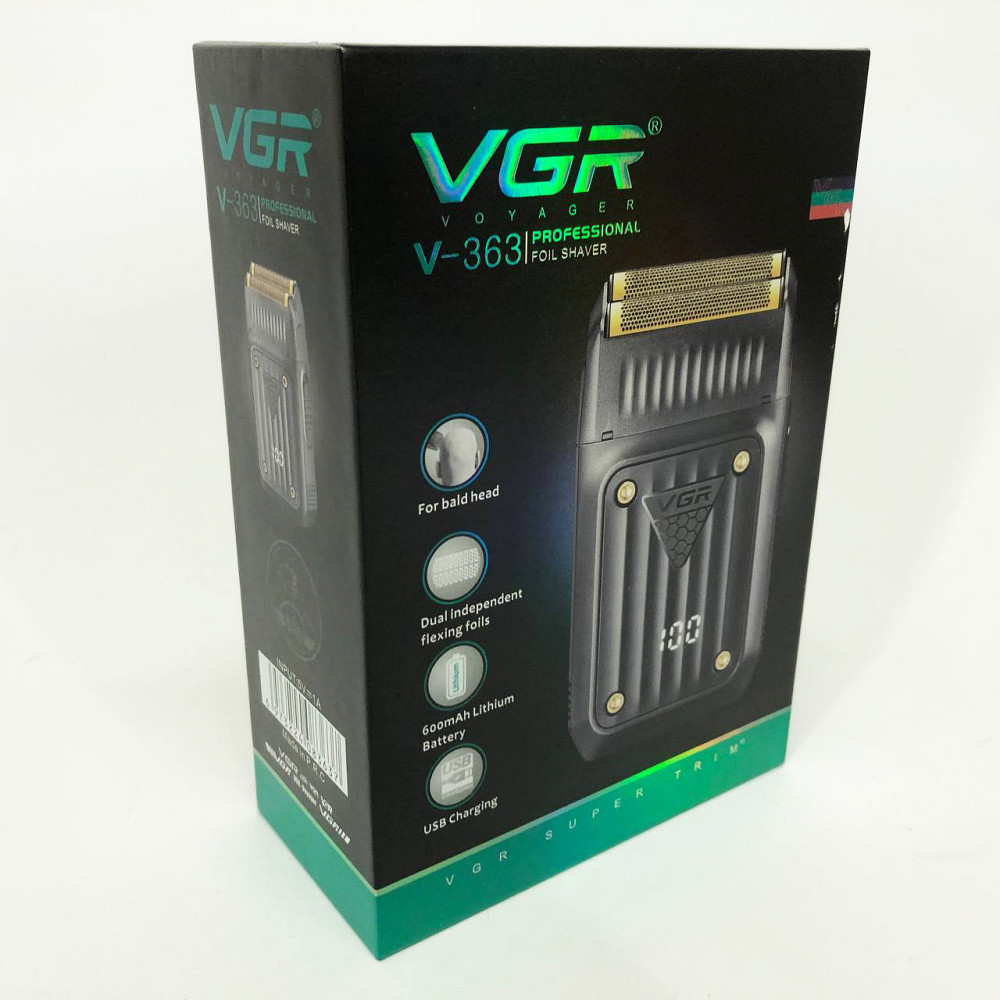 Професійний тример з насадками VGR, Багатофункціональна машинка для стрижки бороди, Бритва для бороди UF-18 Львів - фото 2