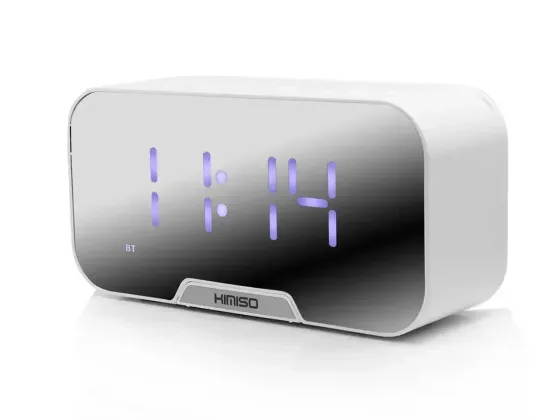 Портативна Bluetooth колонка-годинник KIMISO K-10: 2 динаміки, FM-радіо, будильник, до 5 годин робот Київ