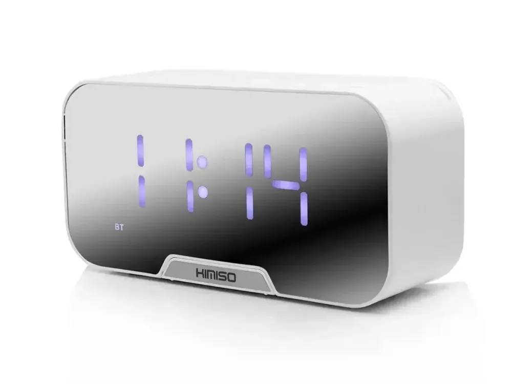 Портативная Bluetooth колонка-часы KIMISO K-10: 2 динамика, FM-радио, будильник, до 5 часов работы Одесса - изображение 3
