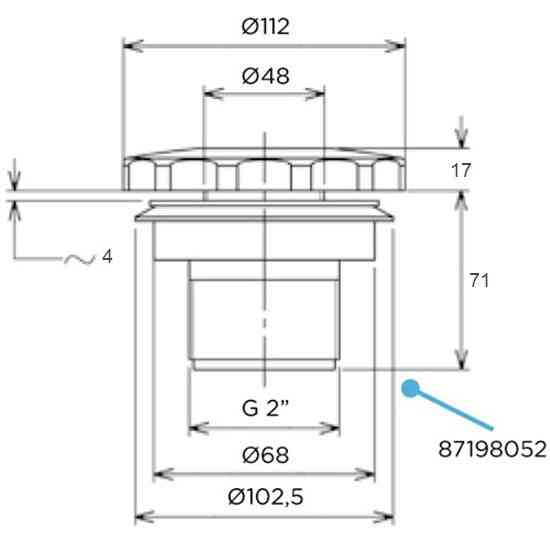 Форсунка пылесосная Flexinox 87198052. под лайнер Киев