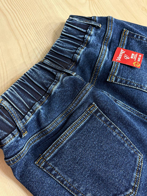 Джинси жіночі Vanver 8338 утеплені на флісі MOM jeans банани сині, синій, 30, 30, 84 см, 111 см Київ - фото 6