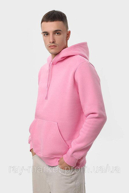 Набір чоловічий худі утеплене 2шт RAY BASIC Рожевий/ Чорний (U0401M-Pink-Black) XL Київ - фото 7