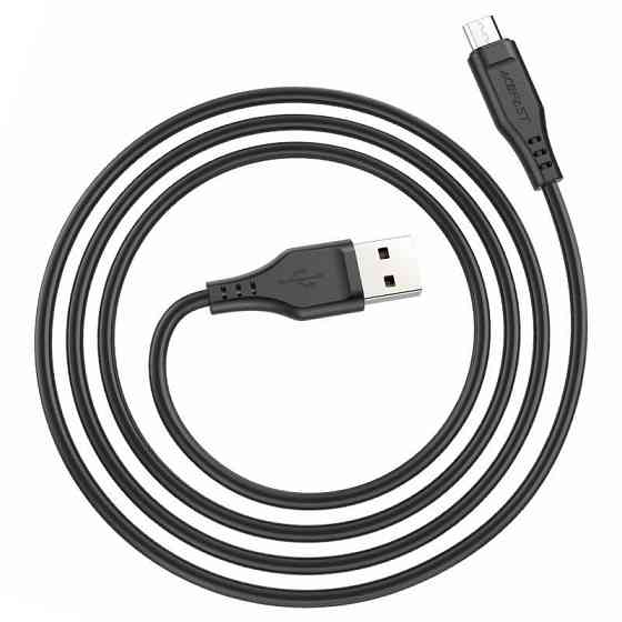 Кабель ACEFAST C3-09 USB - Micro 2,4A, 1.2m, TPE, TPE конектори, колір чорний AFC3-09B Одеса