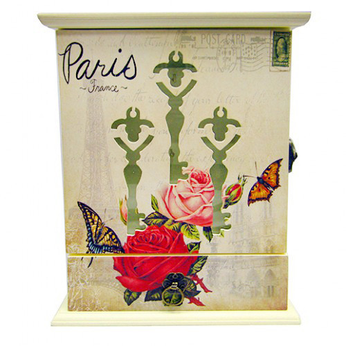 Ключница из дерева винтажная Розы и бабочки Киев - изображение 1