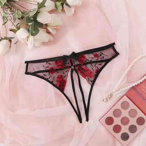 Жіночі трусики з розрізом - розмір універсальний, резинка тягнеться до 92см Київ