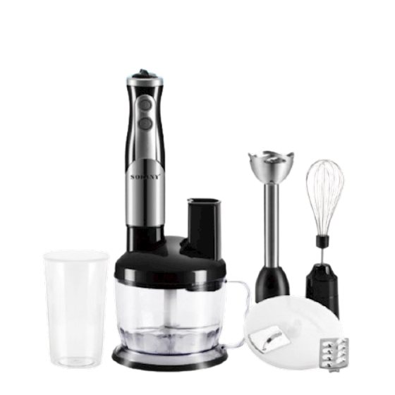 Блендер із чашею занурювальної Sokany 8 в 1 ручний з насадками потужний 700 Вт портативний універсальний міксер SK50118 Київ