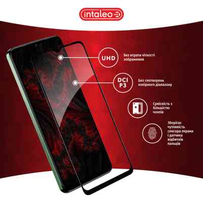 Стекло защитное Intaleo Full Glue Tecno Spark 10 (1283126580611) Винница