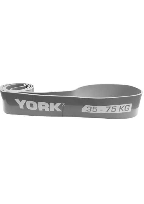 Резинка для фітнесу York 35-75кг - 2080x85x4,5 мм, сірий Київ - фото 3