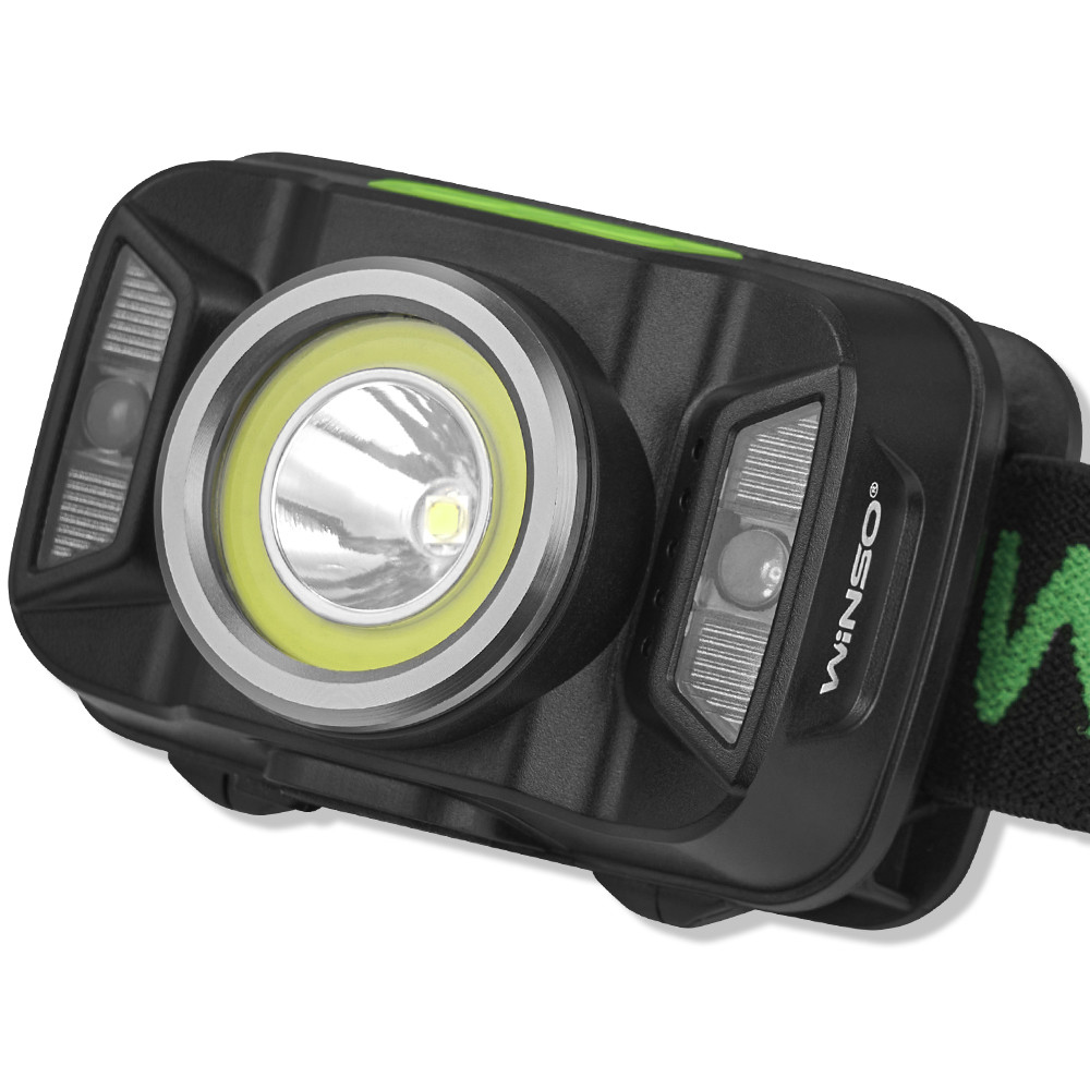 Ліхтар налобний Winso 330Lm, 5W CREE XTE+COB, 1800mAh, з сенсором білий/червоний Львів - фото 3