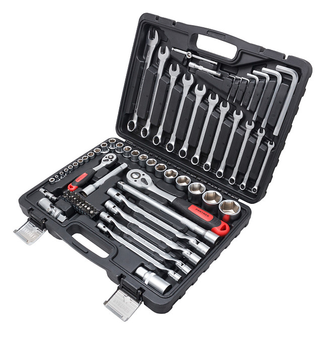 Набір інструментів 76пр. 1/2 ", 1/4" (6гр.) (4-32 мм) PARTNER PA-4076 Одеса - фото 1