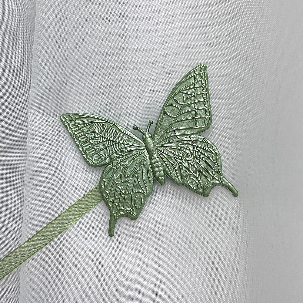 Магниты для штор и гардин Бабочка набор 2 шт Салатовый (81-160) Киев - изображение 2