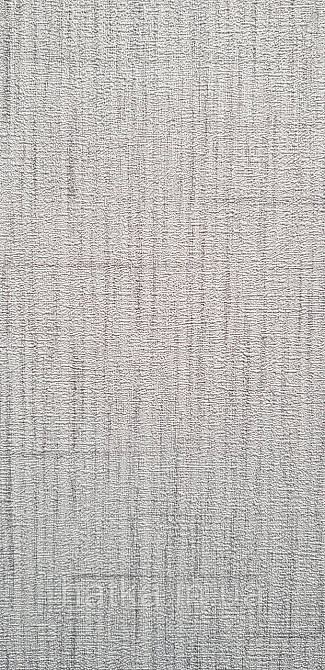 Шпалери вінілові на флізеліні Rasch Golden Hour метрові однотонні смужки під мішковину сірі Київ - фото 4