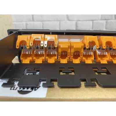 Патч-панель 19" 24хRJ-45 UTP 1U cat.6, в сборе з Keystone, Organizer Atcom (P6148) Винница