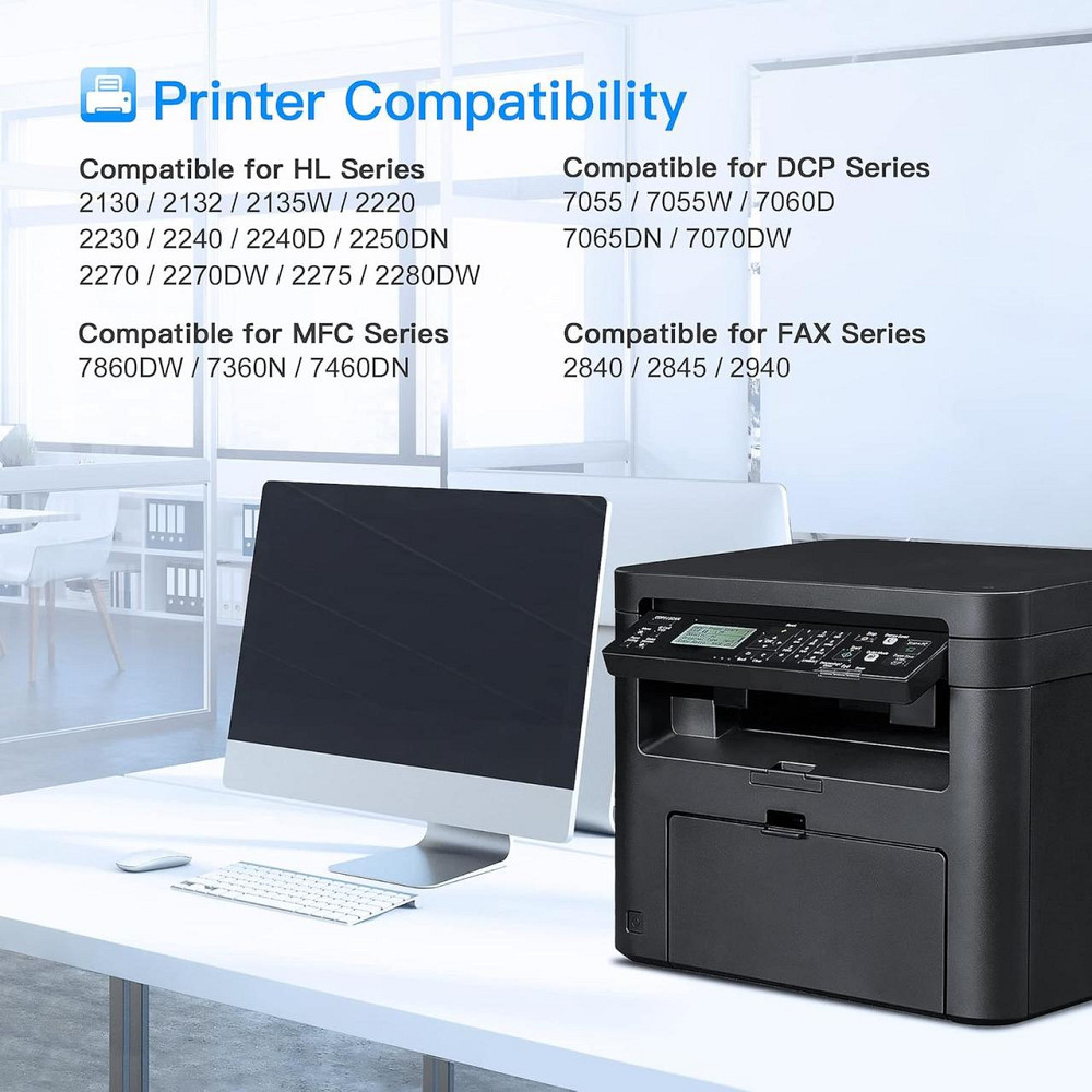 Комплект тонер-картриджів LxTek для Brother TN2220 TN-2220 TN2010 TN-2010 для Brother HL-2130 HL-2240 MFC-7360N HL-2240D HL-2250DN Дніпро - фото 4