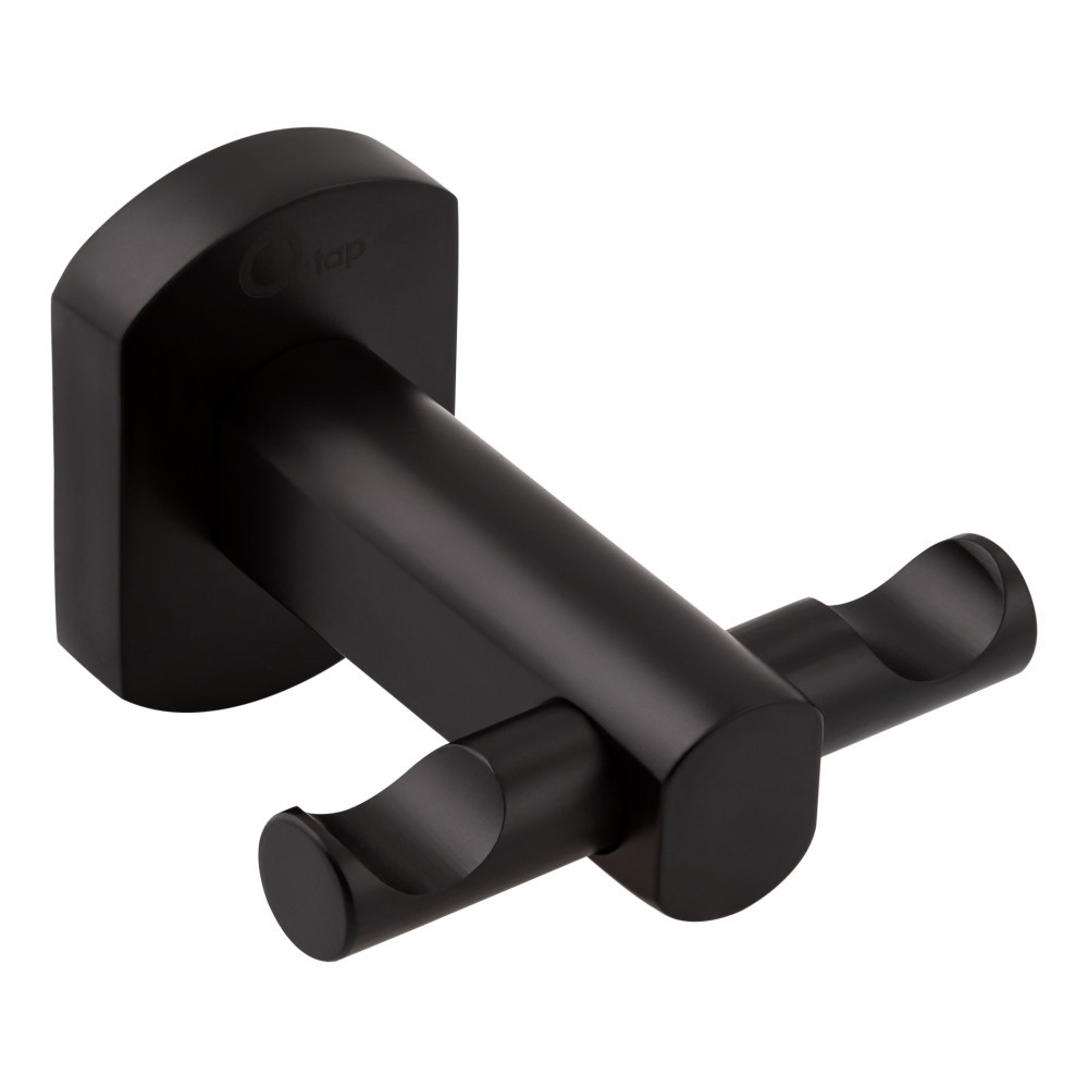 Гачок Qtap Liberty подвійний QTLIBBLM1154 Black Київ - фото 1