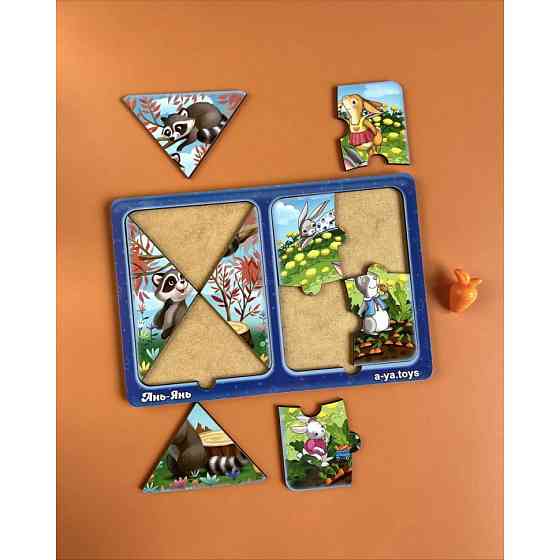 Деревянный пазл-вкладыш 