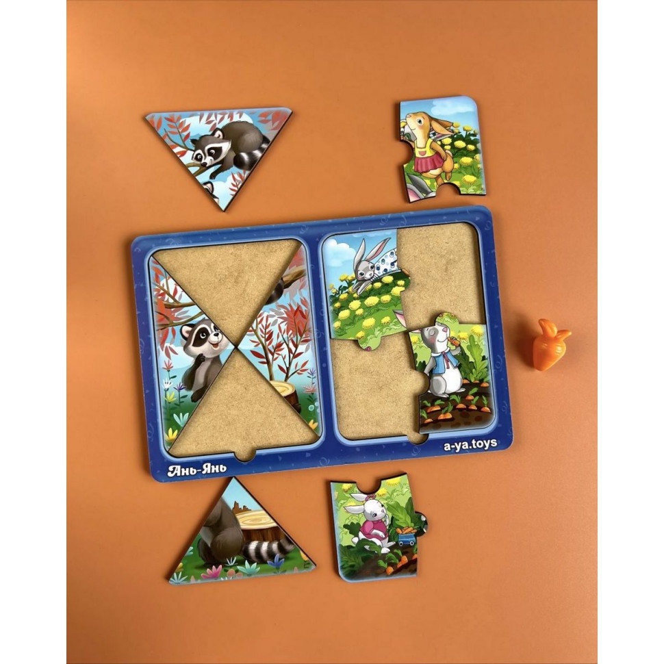 Деревянный пазл-вкладыш 