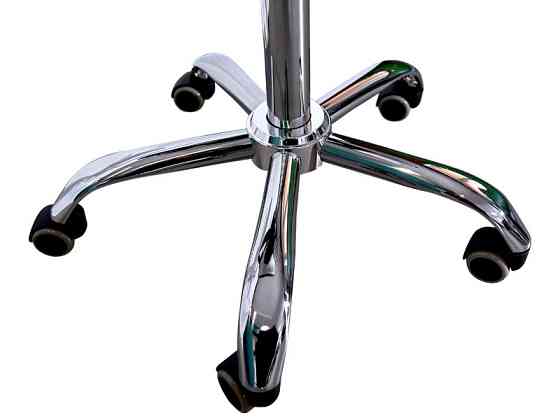 Стілець-сідло для майстра 8016-2, зі спинкою, роздільне сидіння, 3 регулювання Сірий Київ