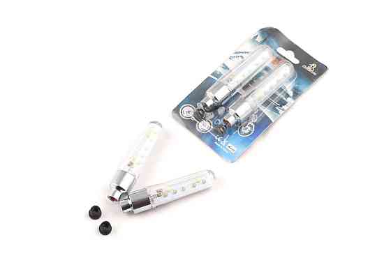 Колпачок на ниппель колеса (пара) светящийся (6 диодов) Мукачево