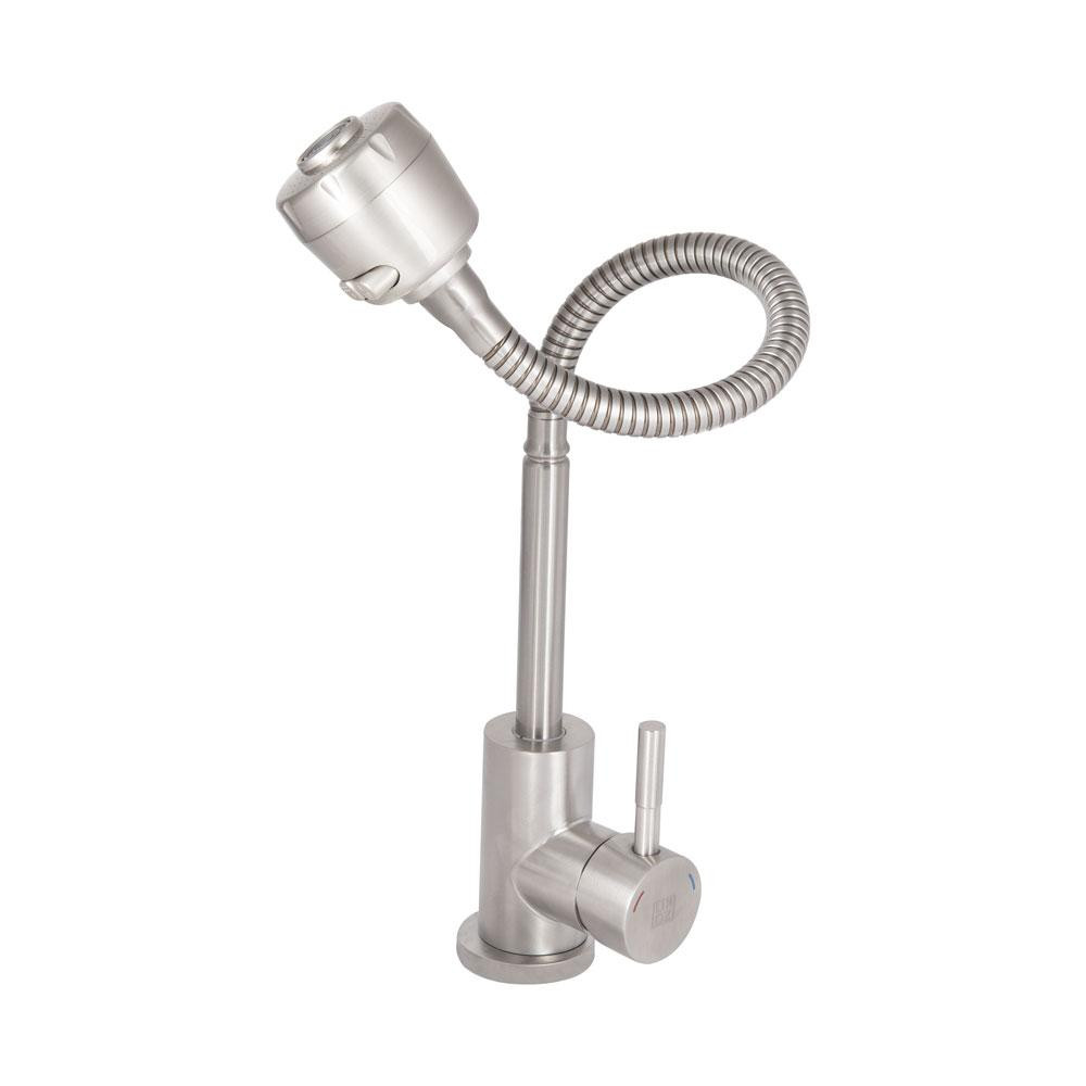 Змішувач для кухні Lidz Aria 015F41 з гнучким виливом (k35) LDARI015F41NKS45306 Nickel Київ - фото 3