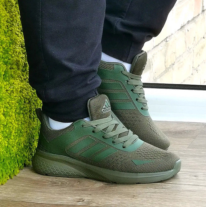 Кросівки Adidas Зелені Адідас BOOST Колір Хакі Чоловічі (розміри: 36,37,38,39,40) Дніпро - фото 2