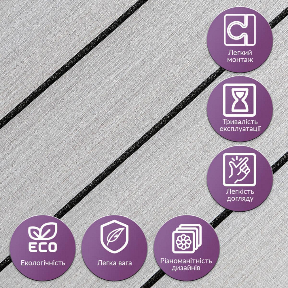 Покрытие виниловое самоклеющееся 3D рейки 600х600х2,8мм Скандинавский белый шпон SW-00002197 Днепр - изображение 5