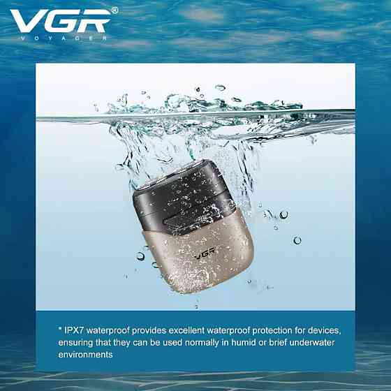 Бритвы электрические VGR, Бритва профессиональная для бритья, Электробритва для густой бороды WT-63 Львов