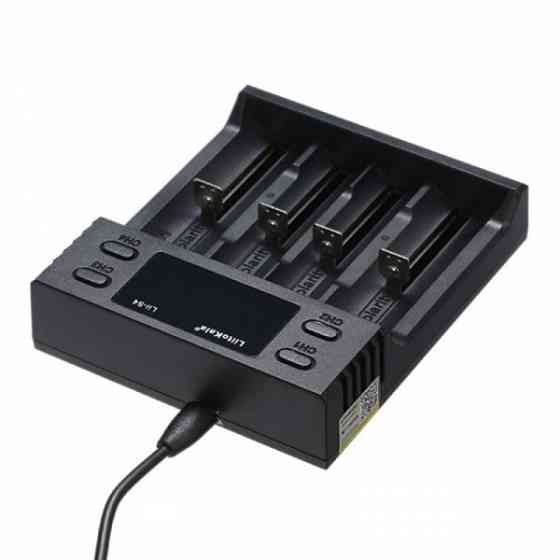 Зарядний пристрій LiitoKala Lii-S4, 4x(Lion/LiFePO4/NiMH/NiCd), Auto Polarity, Display (Lii-S4) Киев