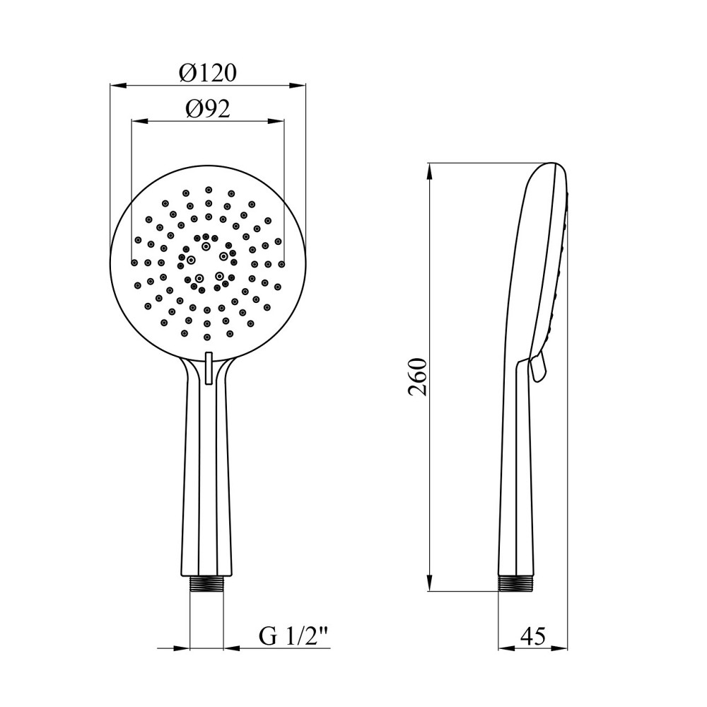 Лейка для ручного душа Kroner KRM - C724 Киев - изображение 2