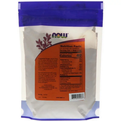 Вітамін Now Foods Чистий яблучна клітковина, Pure Apple Fiber, Порошок, 340 гр (NOW-05908) Вінниця - фото 2