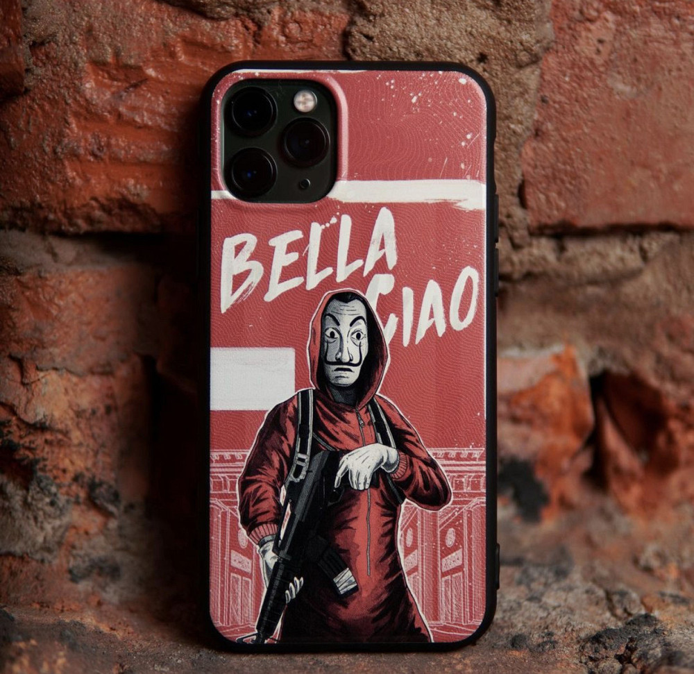 Премиум чехлы на Iphone ,Xiaomi , MEIZU ,HUAWEI и Samsung BELLA CIAO \ БУМАЖНЫЙ ДОМ Черновцы - изображение 1