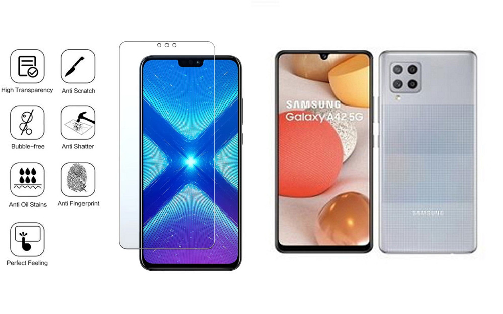 Защитное стекло NeoGlass для Samsung Galaxy A42 5G SM-A426B – ультрапрозрачное и устойчивое Киев - изображение 4