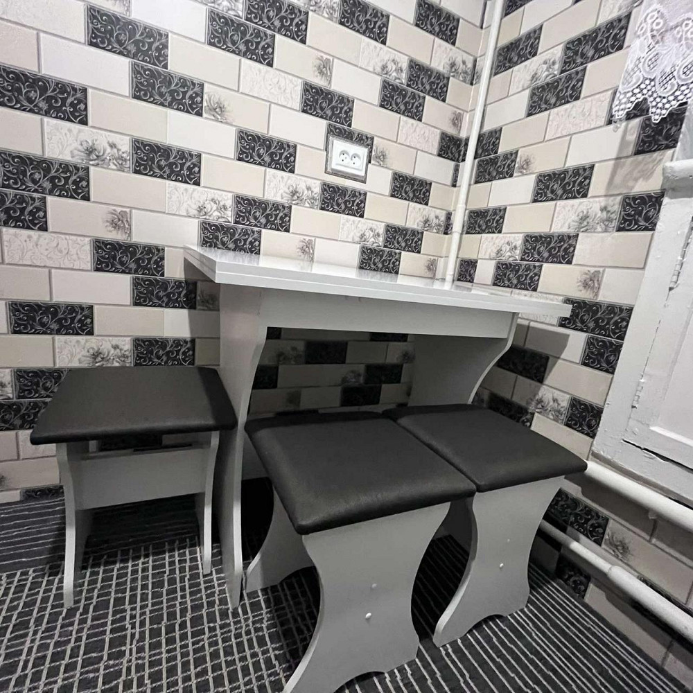 Стіл для кухні - розкладний Ш89хГ59хВ76 см - Білий Львів - фото 6