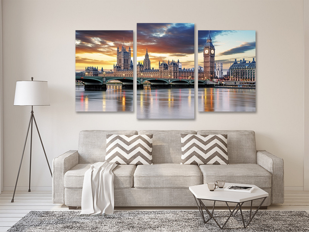 Модульная картина в гостиную / спальню   Лондон    Art-719_3 100x150 см Київ - фото 2
