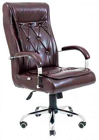 Офісне Крісло Керівника Richman Telavi Madras Bordo Хром М2 AnyFix Бордовий Київ