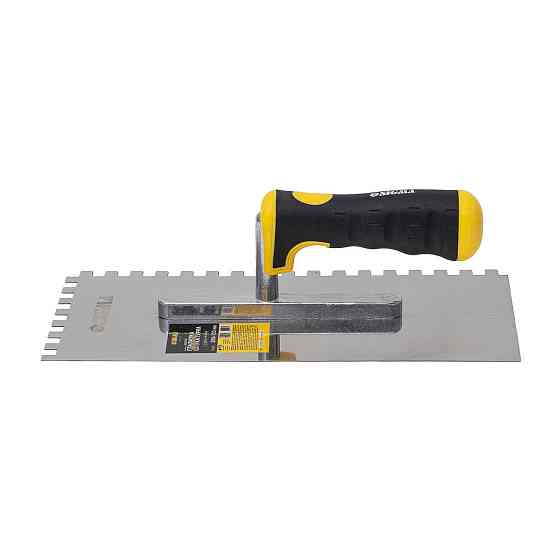 Гладилка неіржавка штукатурна Profi 280×130 мм з зубом 8 × 8 мм SIGMA (8327531) Київ