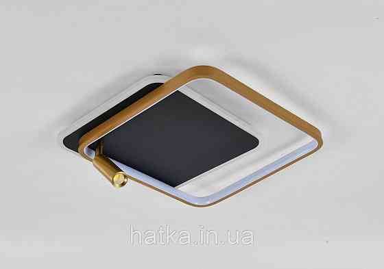 Светильник потолочный светодиодный VALESO CH8005, LED, 4700LM, Черный+Золото Киев