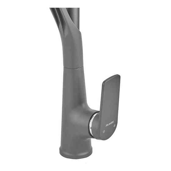 Змішувач для кухні Plamix Lucas-017 SET Graphite Refl.Grey з підведенням  (PM0723) ( 17089 ) Харків