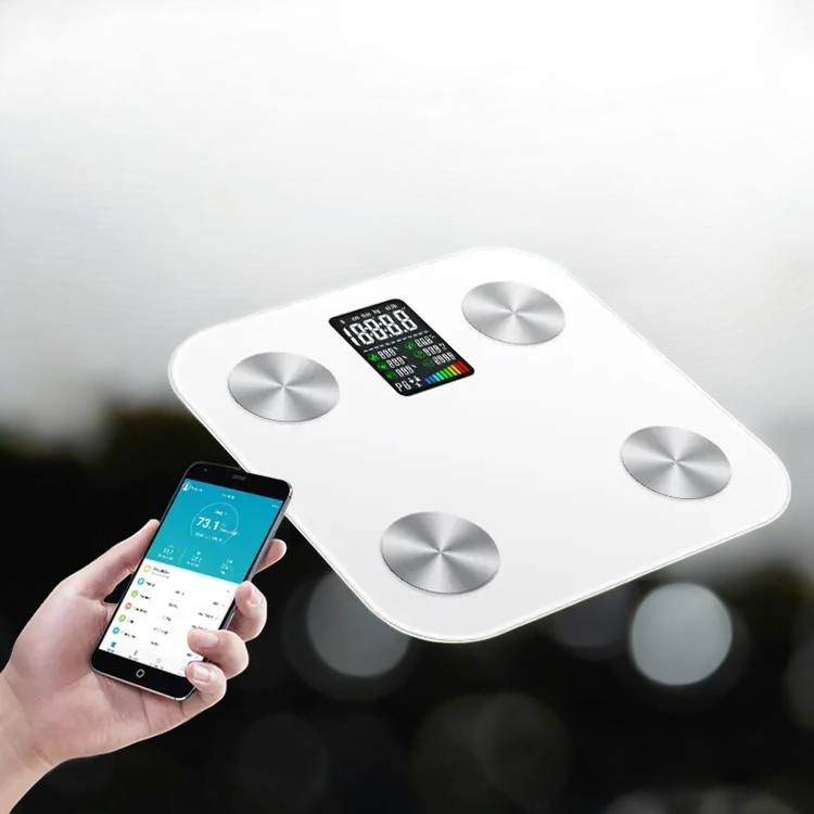 Весы напольные с 7-дюймовый LED-дисплеем, смарт-весы стеклянные ADL-30S Каменец-Подольский - изображение 5