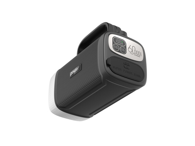 Повербанк C61 для ноутбука 60000 mAh 100W — чорний (з ліхтарем і ручкою) Київ - фото 6