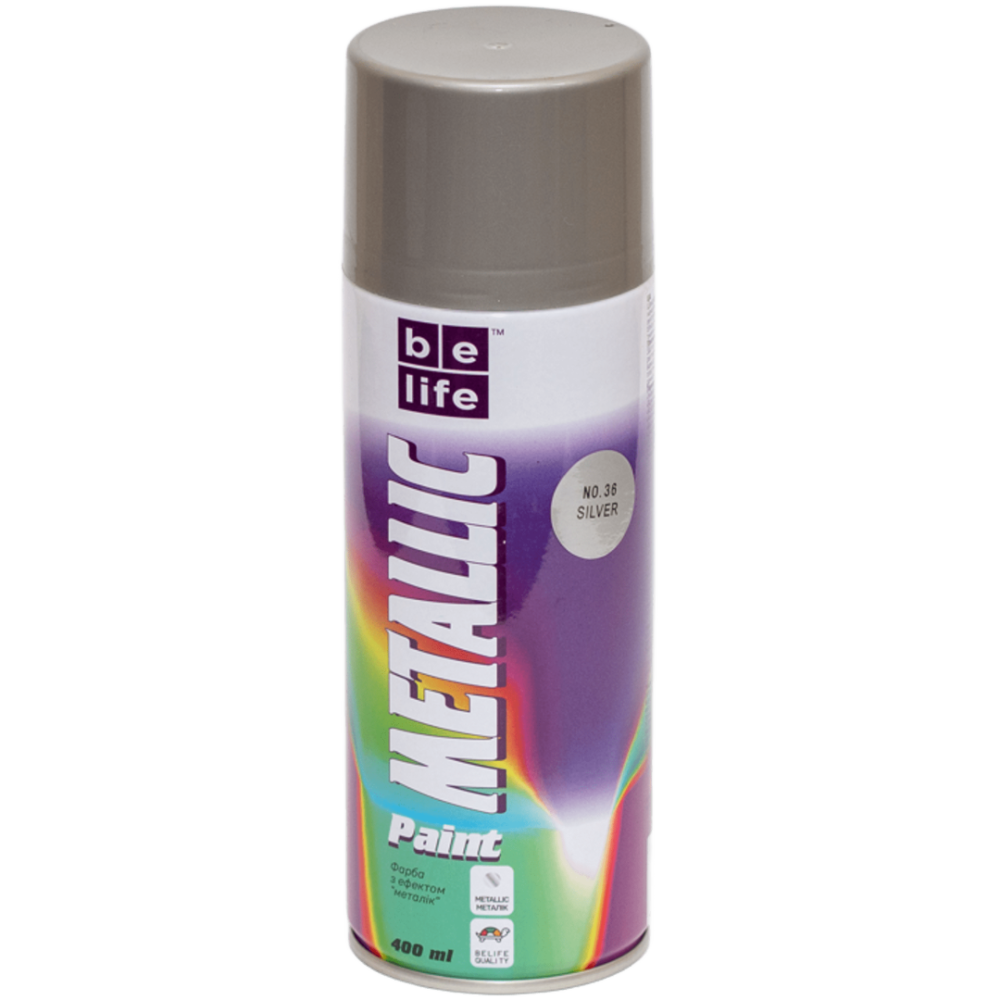 Belife краска №36 серебряная 400 мл Харьков - изображение 2