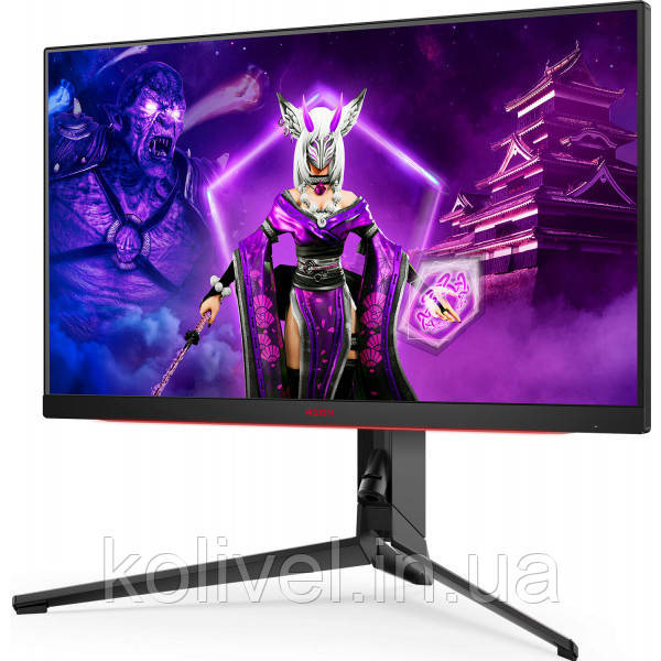 TFT 27" AOC AGON AG274QS, QHD, IPS, 300Гц, 1мс, 2x HDMI, 2x DP, USB-hub, HAS, Pivot, колонки, чорний (AG274QS) Київ - фото 3