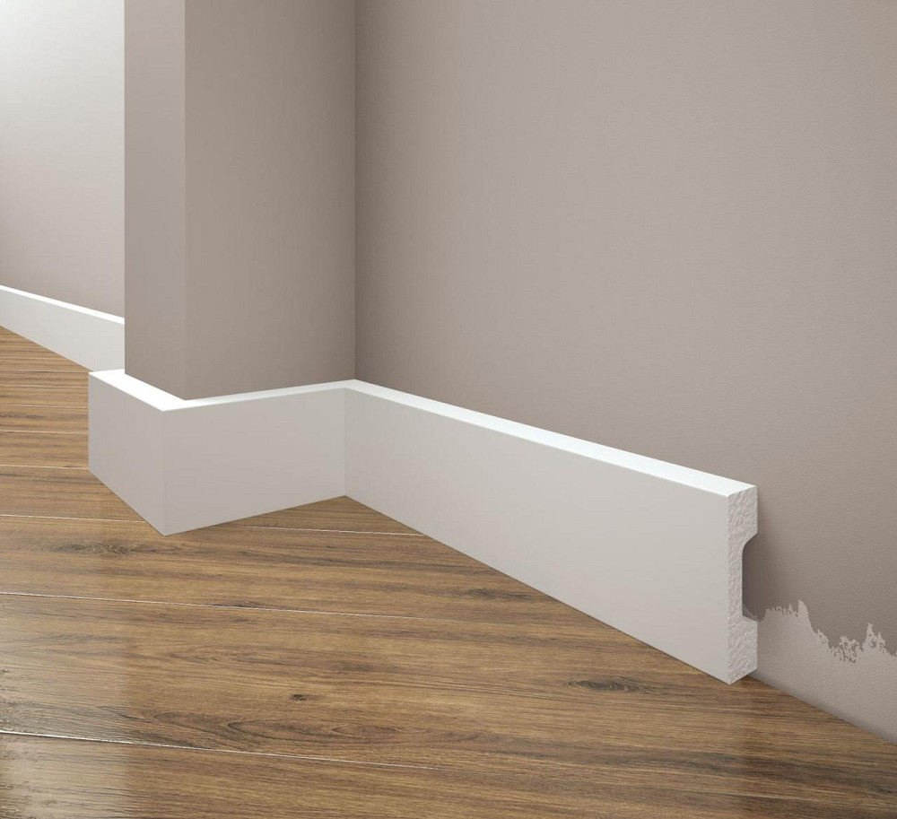 Плинтус под покраску из дюрополимера Элегант LPC - 23 (2м.п.) 68.4х15.3мм Днепр - изображение 2