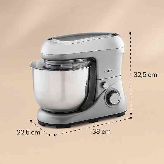 Кухонний комбайн Bella Pico 2G 1300W 1.7HP 6 рівнів 5 літрів срібло (Німеччина, читати опис) Рівне