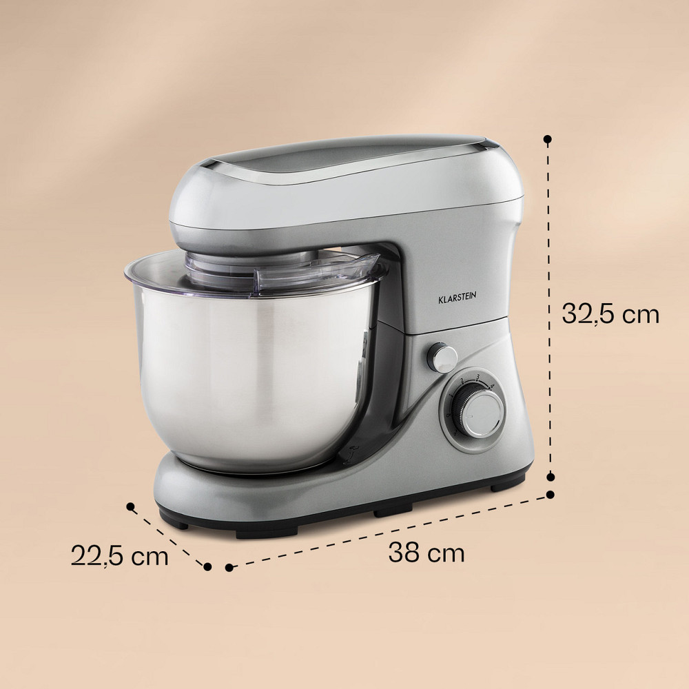 Кухонний комбайн Bella Pico 2G 1300W 1.7HP 6 рівнів 5 літрів срібло (Німеччина, читати опис) Рівне - фото 6