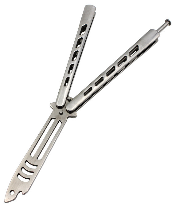 Ніж метелик Тренувальний Metalic AK8 Дніпро - фото 1